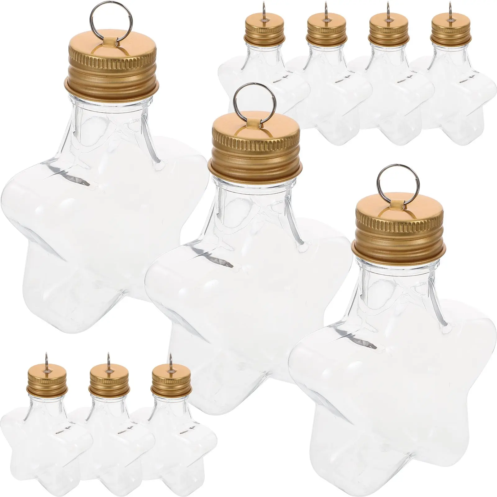 10Pcs Christmas Star Bottle Transparent Refillable Decoration Glass Containers DIY Craft Hangingnaments Family Decor
10Pcs Christmas Star Bottle Transparent Refillable Decoration Glass Containers DIY Craft Hangingnaments Family Decor