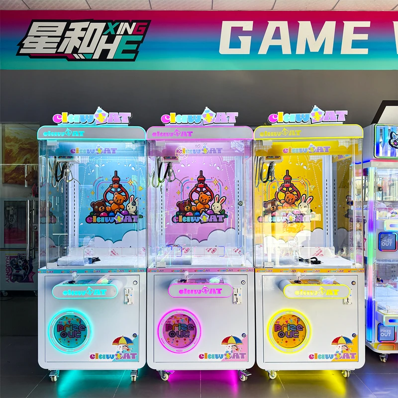 Single Player Safe Rounded Corner Claw Machine Full Clear View Cabinet Coin & QR Code Operated Game Machine For Amusement Center
Single Player Safe Rounded Corner Claw Machine Full Clear View Cabinet Coin & QR Code Operated Game Machine For Amusement Center