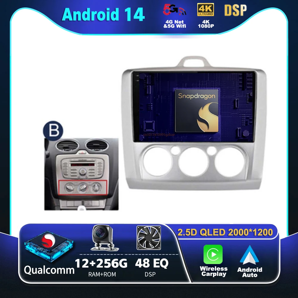 2 Din 9 дюймов Android 14 для Ford Focus EXI MT 2 3 Mk2 2004-2011 4G Carplay автомобильный мультимедийный плеер Wifi GPS навигация Авторадио
2 Din 9 дюймов Android 14 для Ford Focus EXI MT 2 3 Mk2 2004-2011 4G Carplay автомобильный мультимедийный плеер Wifi GPS навигация Авторадио
