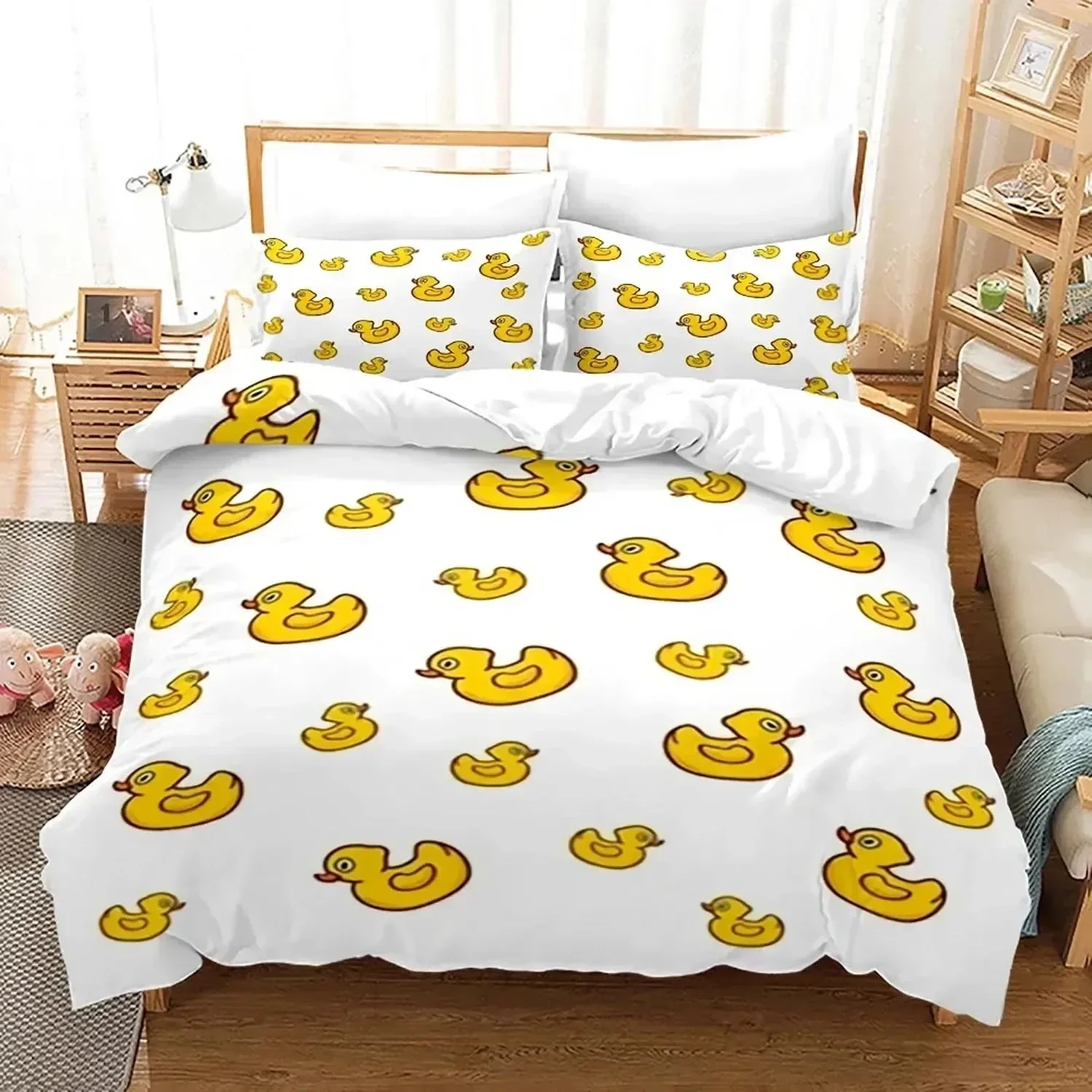 Luxury New 3D Print Yellow Duck Bedding Set Boys Girls Twin Queen King Size Duvet Cover Bed boys Adult Home Textileextile
Luxury New 3D Print Yellow Duck Bedding Set Boys Girls Twin Queen King Size Duvet Cover Bed boys Adult Home Textileextile