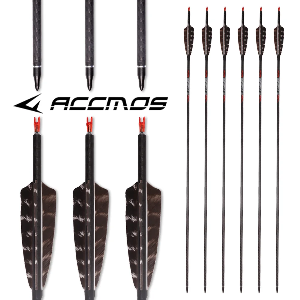 6/12/18pcs ID 6.2mm Pure Carbon Arrow 33inch Spine 300 350 400 500 600 700 800 For Recurve Compound Bow Hunting Shooting
6/12/18pcs ID 6.2mm Pure Carbon Arrow 33inch Spine 300 350 400 500 600 700 800 For Recurve Compound Bow Hunting Shooting
