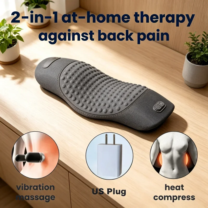 Effective Waist Pillow Back Massage Protection Pad Heating Vibrating Back Massager Lying Flat Waist Relief Support
Effective Waist Pillow Back Massage Protection Pad Heating Vibrating Back Massager Lying Flat Waist Relief Support