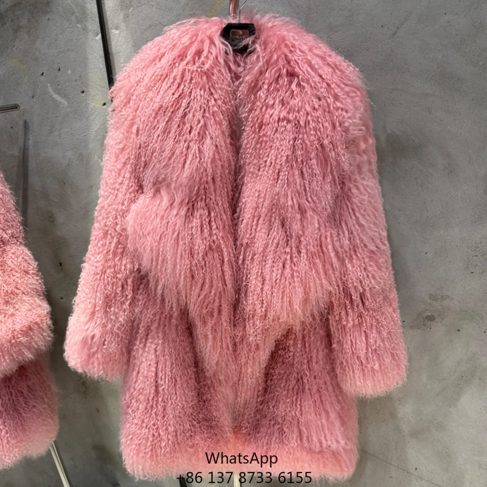 Winter Warm Big Collar Fur Coat Fluffy Sheep Long Fur Coats Mongolian Woman Fur Coats
Winter Warm Big Collar Fur Coat Fluffy Sheep Long Fur Coats Mongolian Woman Fur Coats