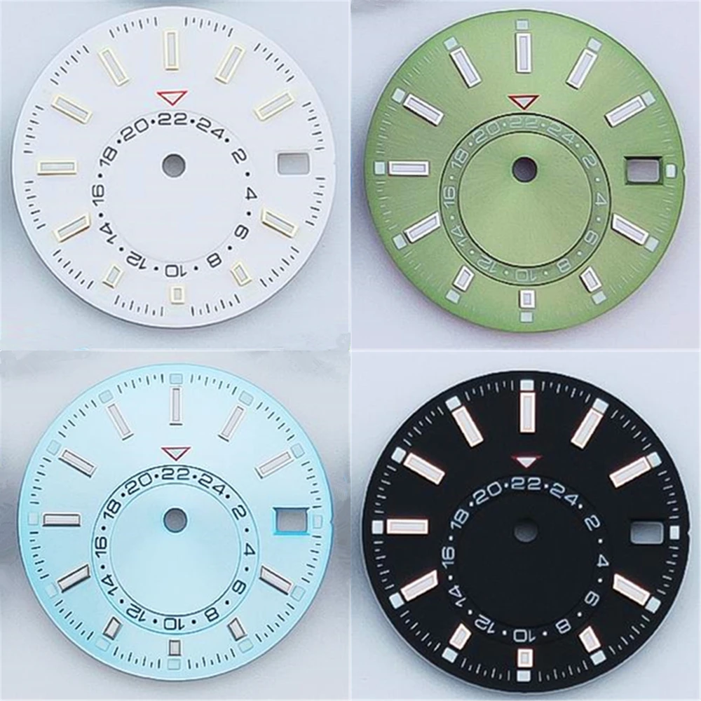 Suitable for NH35 movement dials Watch accessories 28.5mm sterile dial Green luminous for NH36 Mechanical olive green dial
Suitable for NH35 movement dials Watch accessories 28.5mm sterile dial Green luminous for NH36 Mechanical olive green dial