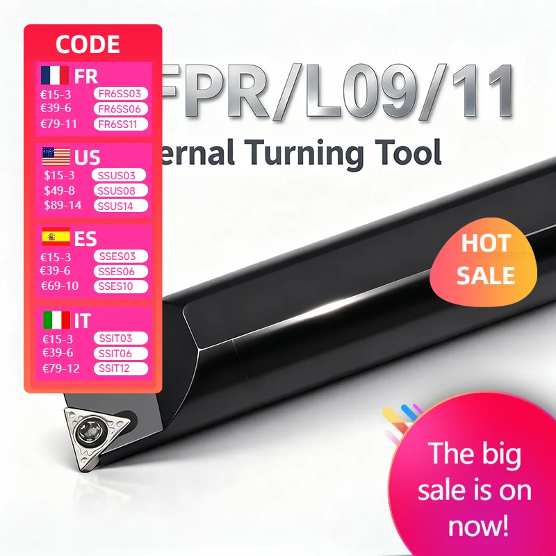 S08K-STFPR09 S12M-STFPR09 S10K-STFPR11 S20R-STFPR11 lathe cutter Internal Turning Tool Holder Boring Bar TPMT carbide insert CNC
S08K-STFPR09 S12M-STFPR09 S10K-STFPR11 S20R-STFPR11 lathe cutter Internal Turning Tool Holder Boring Bar TPMT carbide insert CNC
