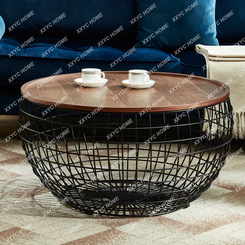 minimalist wrought iron round living room coffee table art multi-functional storage sofa side table
minimalist wrought iron round living room coffee table art multi-functional storage sofa side table