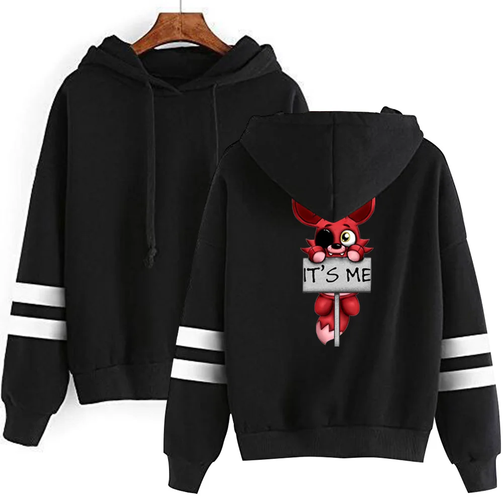 It's me Kawaii Five Nights at FNAF Plush Foxy Hoodies Man Women Streetwear Autumn Boys Girls Hoodie Sweatshirt Fleece Tops
It's me Kawaii Five Nights at FNAF Plush Foxy Hoodies Man Women Streetwear Autumn Boys Girls Hoodie Sweatshirt Fleece Tops
