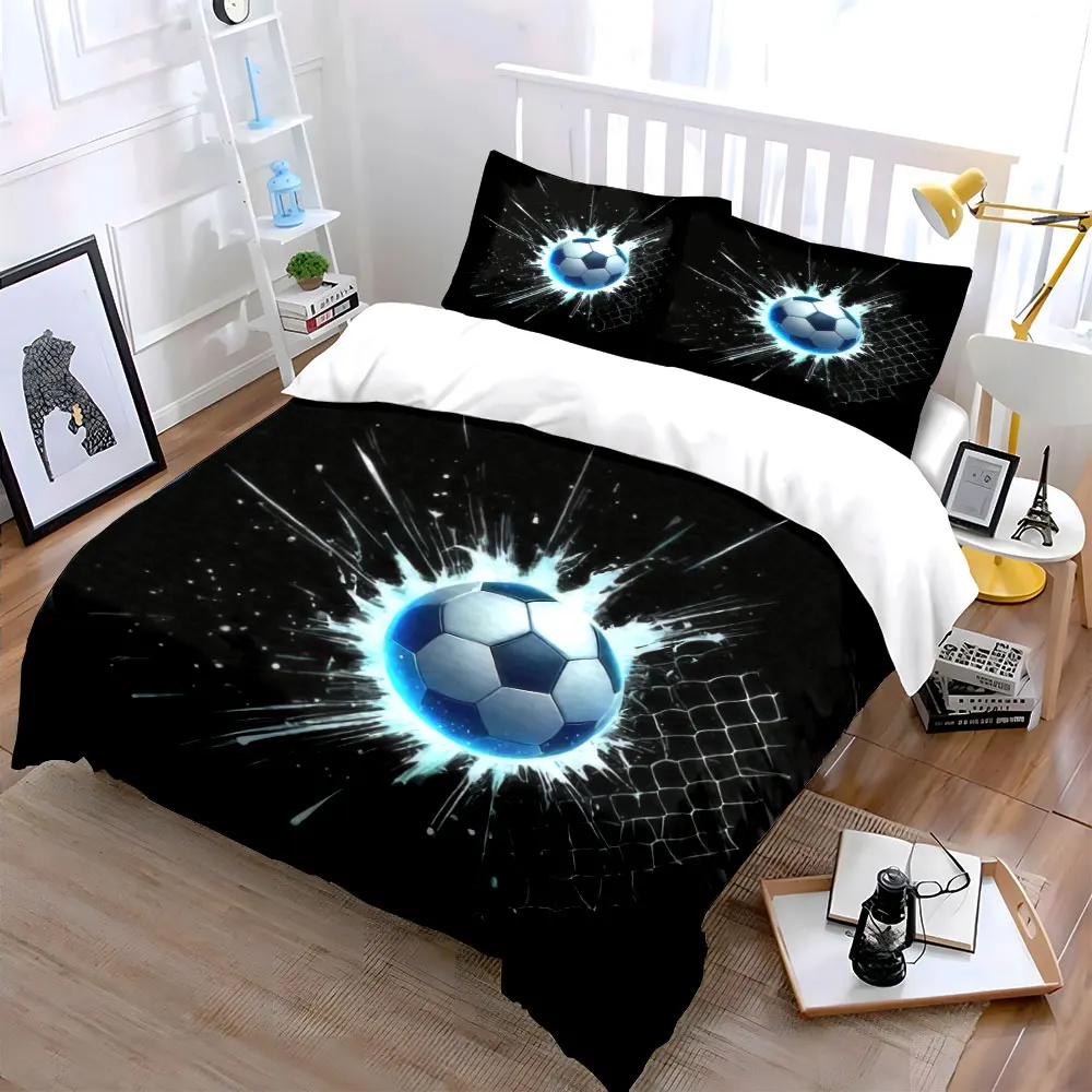 Soccer Three-Piece Set for Competitions kid's and adults' bedroom decor, Exquisite three-piece bedding set gift
Soccer Three-Piece Set for Competitions kid's and adults' bedroom decor, Exquisite three-piece bedding set gift