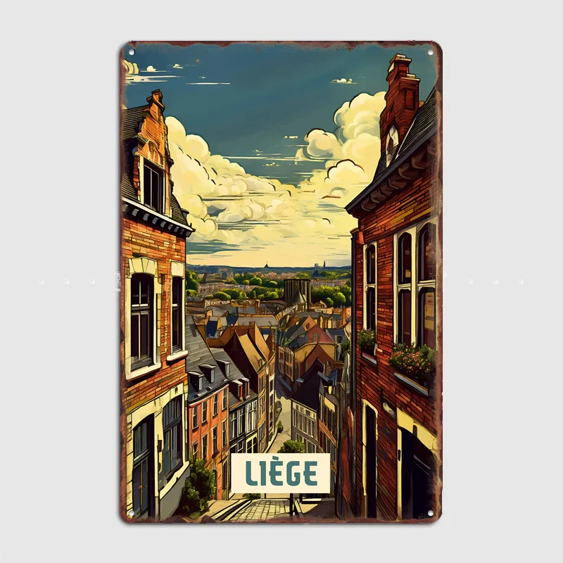 Liege Vintage City Travel Poster Metal Sign Bar Custom Bedroom Indoor Poster Home Wall Decor Posters Room Decoration
Liege Vintage City Travel Poster Metal Sign Bar Custom Bedroom Indoor Poster Home Wall Decor Posters Room Decoration