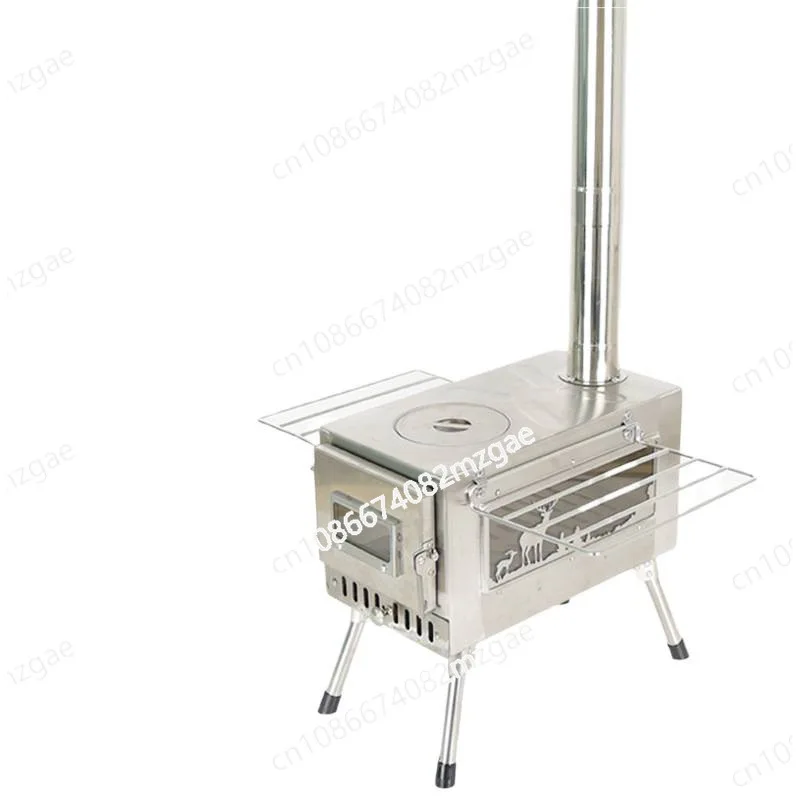 Outdoor camping multi-functional tent stove stainless steel firewood stove side view window camping firewood
Outdoor camping multi-functional tent stove stainless steel firewood stove side view window camping firewood