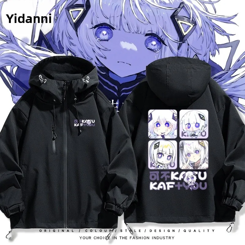 Virtual Songstr Autumn Winter Jaet Anime Themed Outerwear Hooded Zipper Closure Fce Lined Thiened Polyester Coat
Virtual Songstr Autumn Winter Jaet Anime Themed Outerwear Hooded Zipper Closure Fce Lined Thiened Polyester Coat