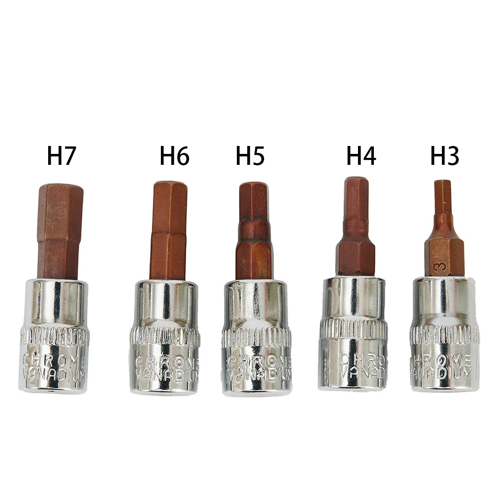 1/4 Inch Bit Socket 5PCS Bits Driver H3-H7 Hex Screw Screwdriver Tools Practical Premium Brand new Accessories
1/4 Inch Bit Socket 5PCS Bits Driver H3-H7 Hex Screw Screwdriver Tools Practical Premium Brand new Accessories