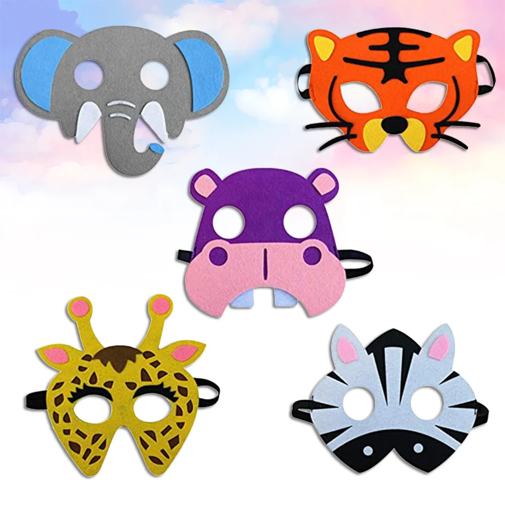 5pcs Animal Mask Funny Show party dress Animal Felt Mask Cosplay Mask for kid (Elephant, Tiger, Hippo, Giraffe, Zebra)
5pcs Animal Mask Funny Show party dress Animal Felt Mask Cosplay Mask for kid (Elephant, Tiger, Hippo, Giraffe, Zebra)