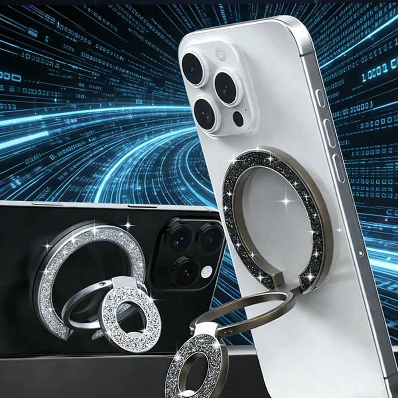 Cell Phone Double-sided Magnet Finger Ring Holder Support for Magsafe Folding Magnetic Stand for iPhone 17 16 Pro Samsung Xiaomi
Cell Phone Double-sided Magnet Finger Ring Holder Support for Magsafe Folding Magnetic Stand for iPhone 17 16 Pro Samsung Xiaomi