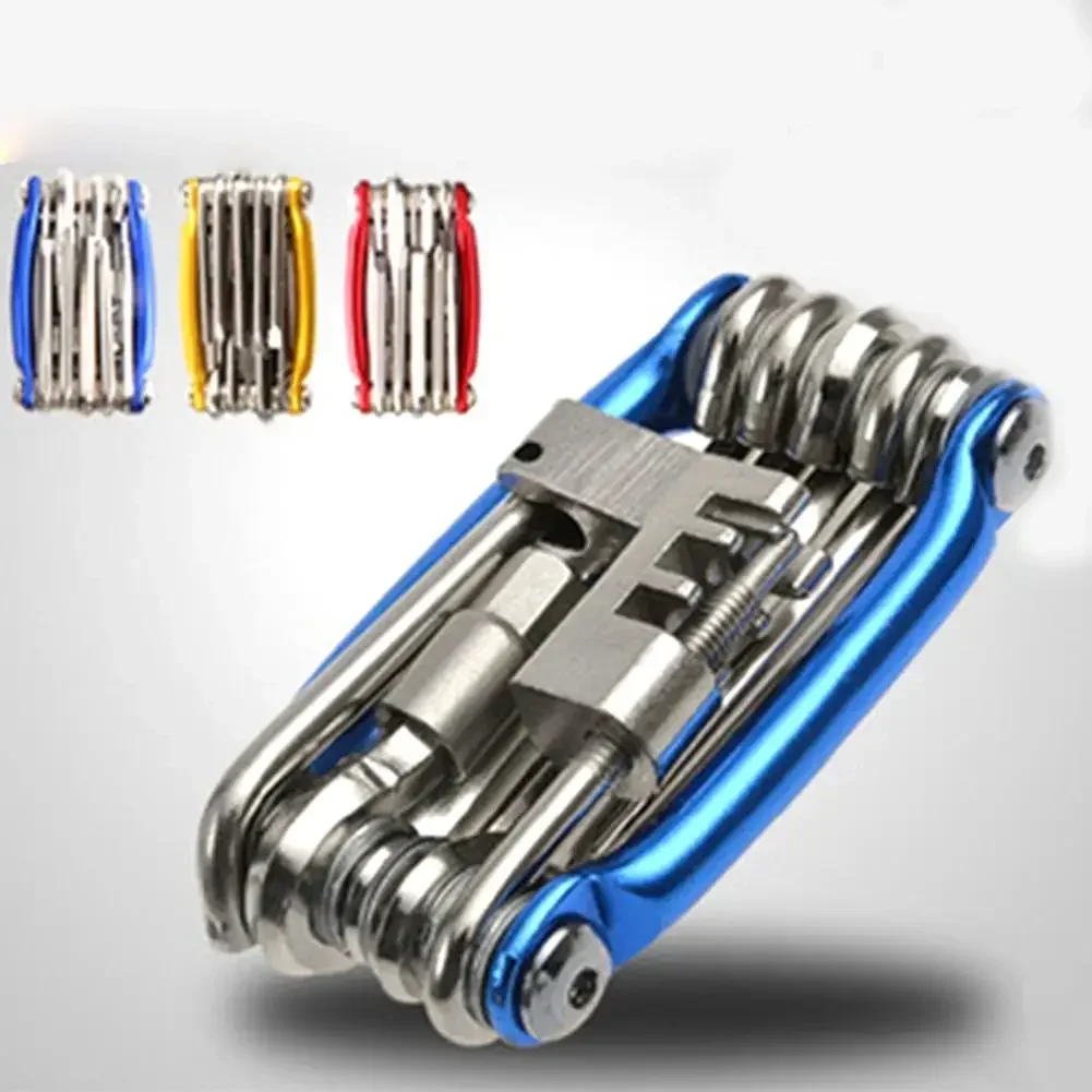 Portable Bicycle Tool Multi Repair Tools Kit Folding Allen Wrench Chain Splitter Cutter Bike Wrench Screwdriver Repair Tool
Portable Bicycle Tool Multi Repair Tools Kit Folding Allen Wrench Chain Splitter Cutter Bike Wrench Screwdriver Repair Tool