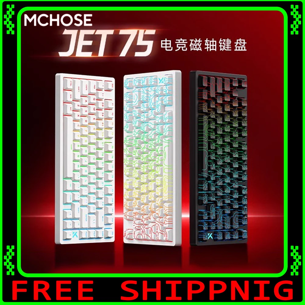 Mchose JET75 Keyboard Magnetic Switch 8k 0.1ms Hot Swap Gasket RGB Esports Gaming Mechanical Keyboards Custom Accessories Laptop
Mchose JET75 Keyboard Magnetic Switch 8k 0.1ms Hot Swap Gasket RGB Esports Gaming Mechanical Keyboards Custom Accessories Laptop