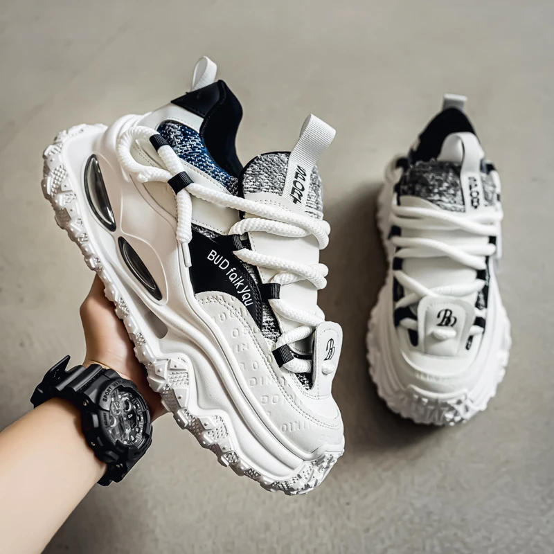 PuTian Men's Shoes Spring Trendy All-Match Casual Sports Youth Running Air-Cushioned Thick-Heeled Heightening White Dad Shoes
PuTian Men's Shoes Spring Trendy All-Match Casual Sports Youth Running Air-Cushioned Thick-Heeled Heightening White Dad Shoes