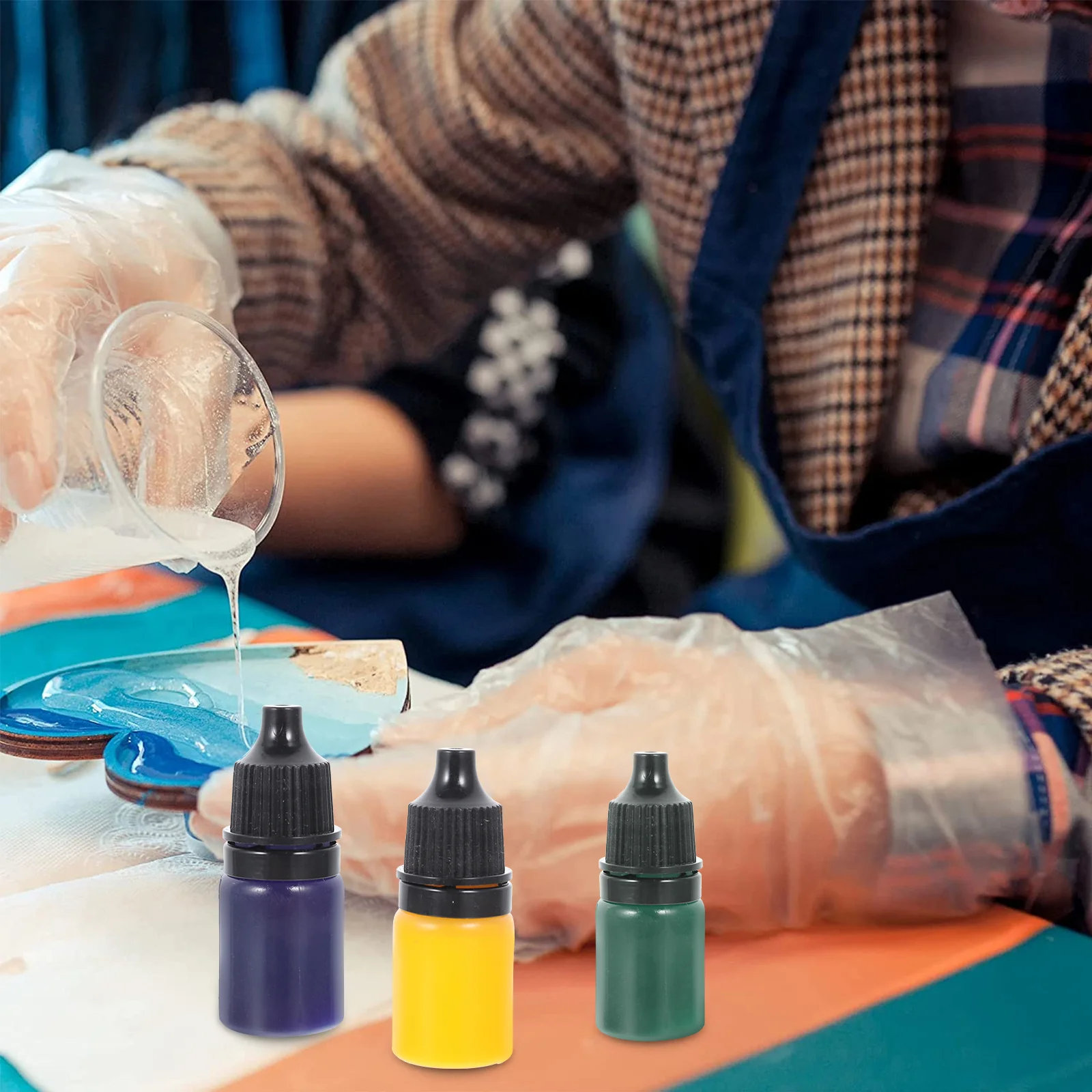 24 Colors Epoxy Resin Pigment Liquid Dye for DIY Craft Uv Resin Coloring Nail Art Polymer Clay Decorative Colorant
24 Colors Epoxy Resin Pigment Liquid Dye for DIY Craft Uv Resin Coloring Nail Art Polymer Clay Decorative Colorant