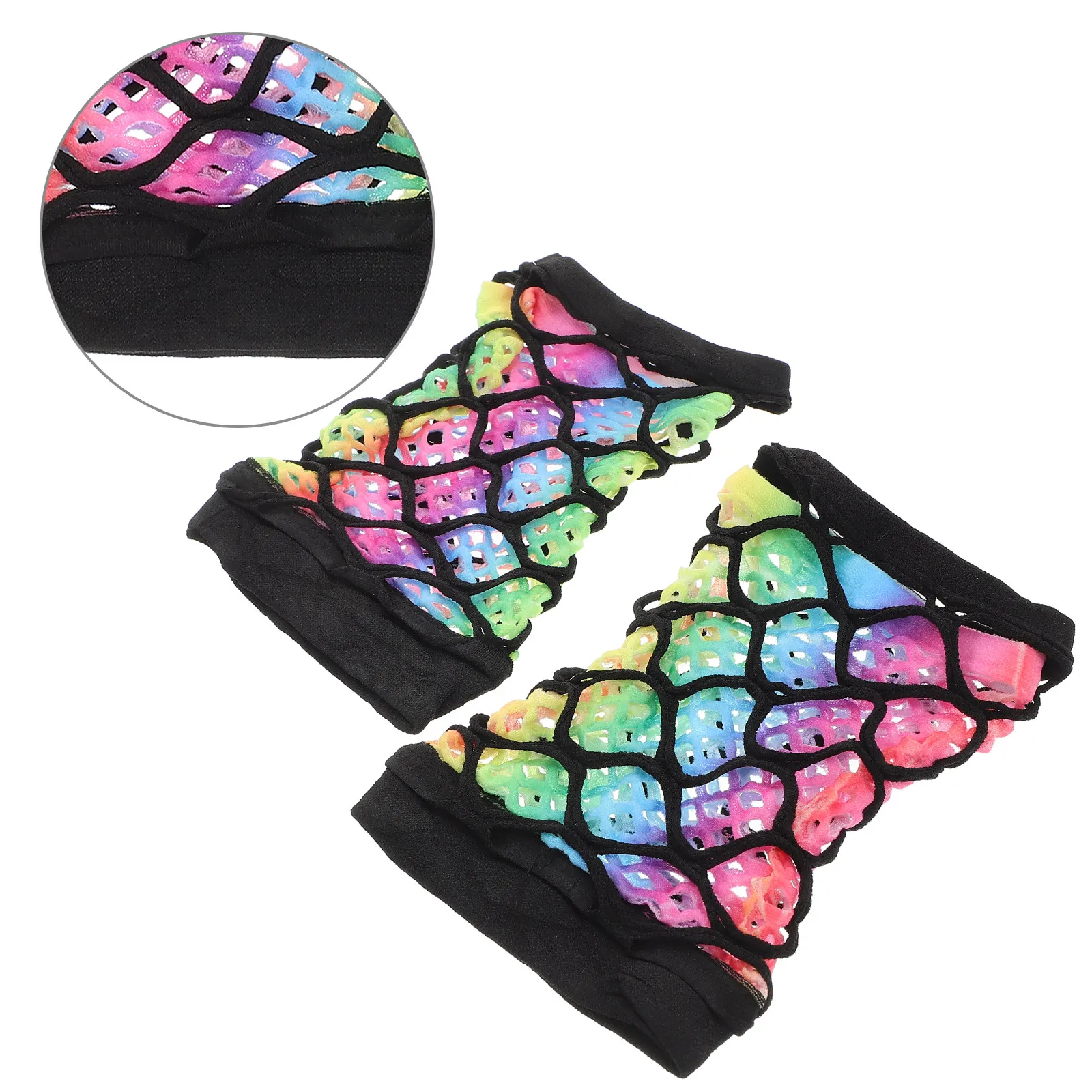 1Pair Neon Colorful Fishnet Fingerless Gloves Double Layer Design Party 80S Punk Wedding Cosplay Costume Accessory for Women
1Pair Neon Colorful Fishnet Fingerless Gloves Double Layer Design Party 80S Punk Wedding Cosplay Costume Accessory for Women