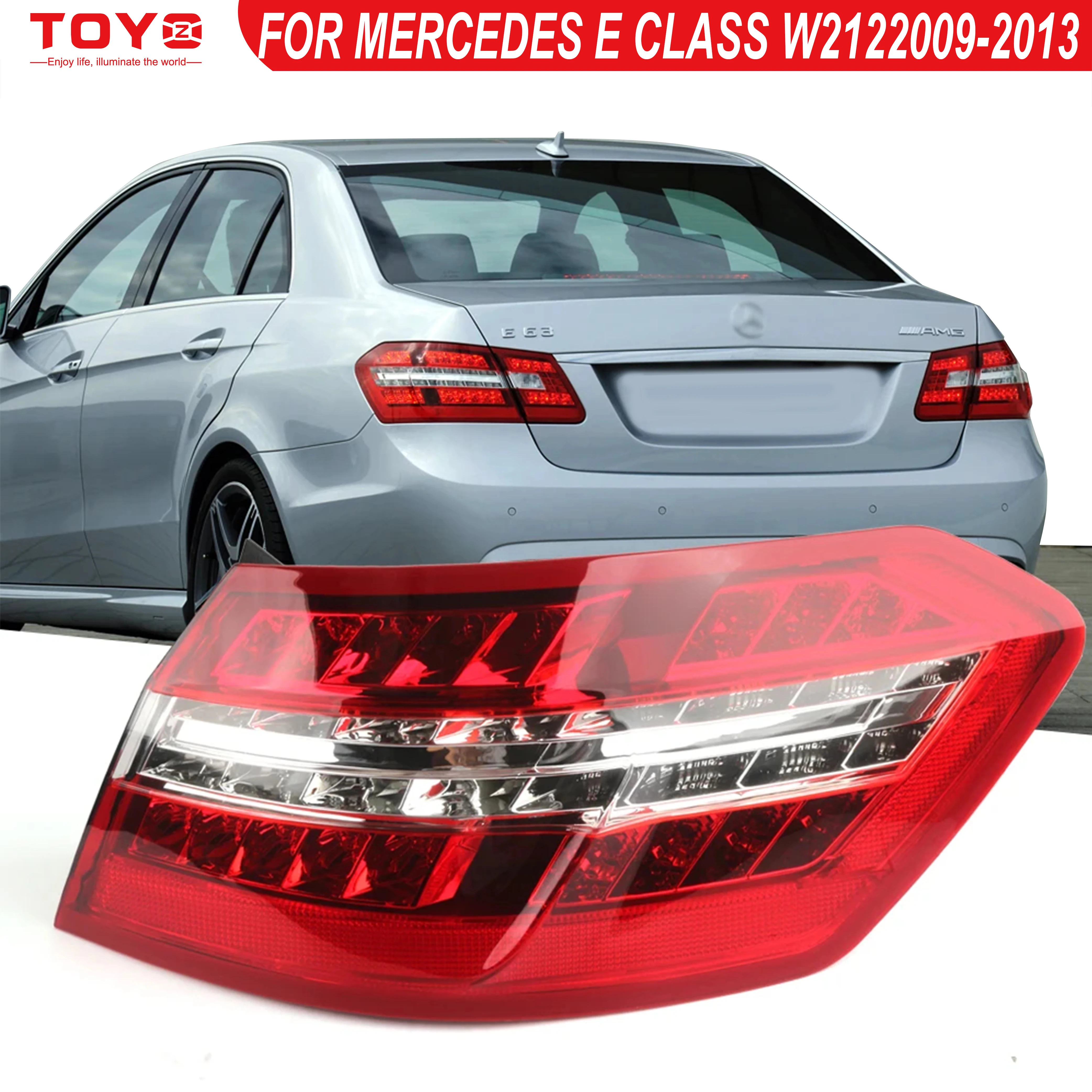 TOYO Left/Right Side Tail Lamp FOR Mercedes E class W212 E350 E400 2009 2010 2011 2012 2013 Rear Tail Light Brake Lamp with
TOYO Left/Right Side Tail Lamp FOR Mercedes E class W212 E350 E400 2009 2010 2011 2012 2013 Rear Tail Light Brake Lamp with
