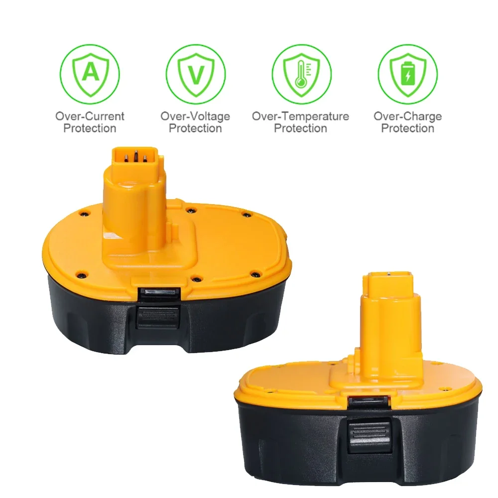 Ni-MH 4.8Ah 18V DC9098 DC9096 Replacement Battery for Dewalt XRP DC9096 DC9099 DC9098 DW9099 DW9098 Cordless Power Tool 
Ni-MH 4.8Ah 18V DC9098 DC9096 Replacement Battery for Dewalt XRP DC9096 DC9099 DC9098 DW9099 DW9098 Cordless Power Tool