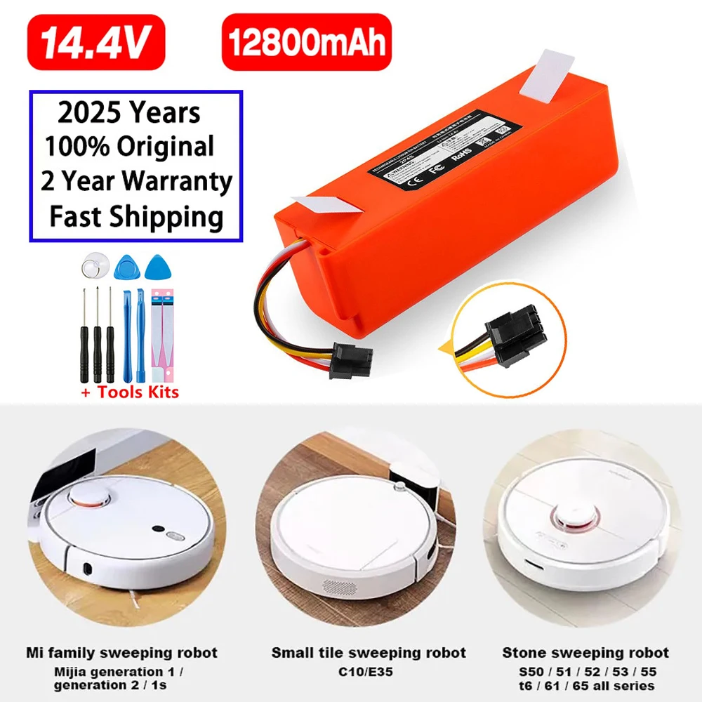 Замена аккумулятора для пылесоса Xiaomi Roborock S50 S51 S55 T60 E352-00 S502-00 C10 E20 E35 14,4 В 12800 мАч SC аккумуляторы
Замена аккумулятора для пылесоса Xiaomi Roborock S50 S51 S55 T60 E352-00 S502-00 C10 E20 E35 14,4 В 12800 мАч SC аккумуляторы