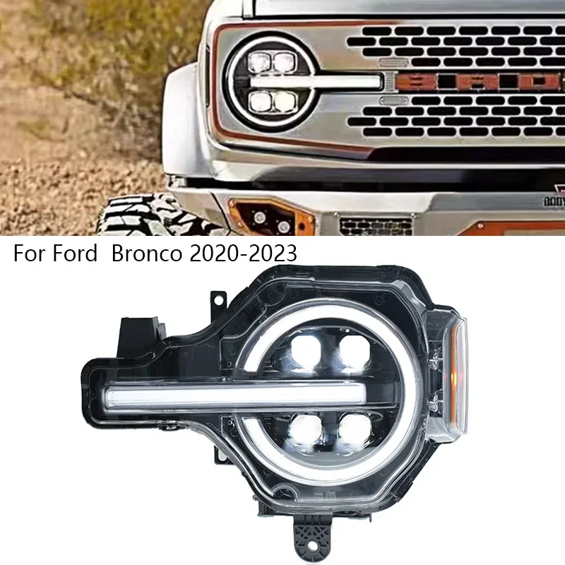 Светодиодная фара для Ford Bronco 2020-2023 Rapter 2дверная 4дверная передняя фара Hi Low DRL указатели поворота в сборе автомобильные аксессуары
Светодиодная фара для Ford Bronco 2020-2023 Rapter 2дверная 4дверная передняя фара Hi Low DRL указатели поворота в сборе автомобильные аксессуары