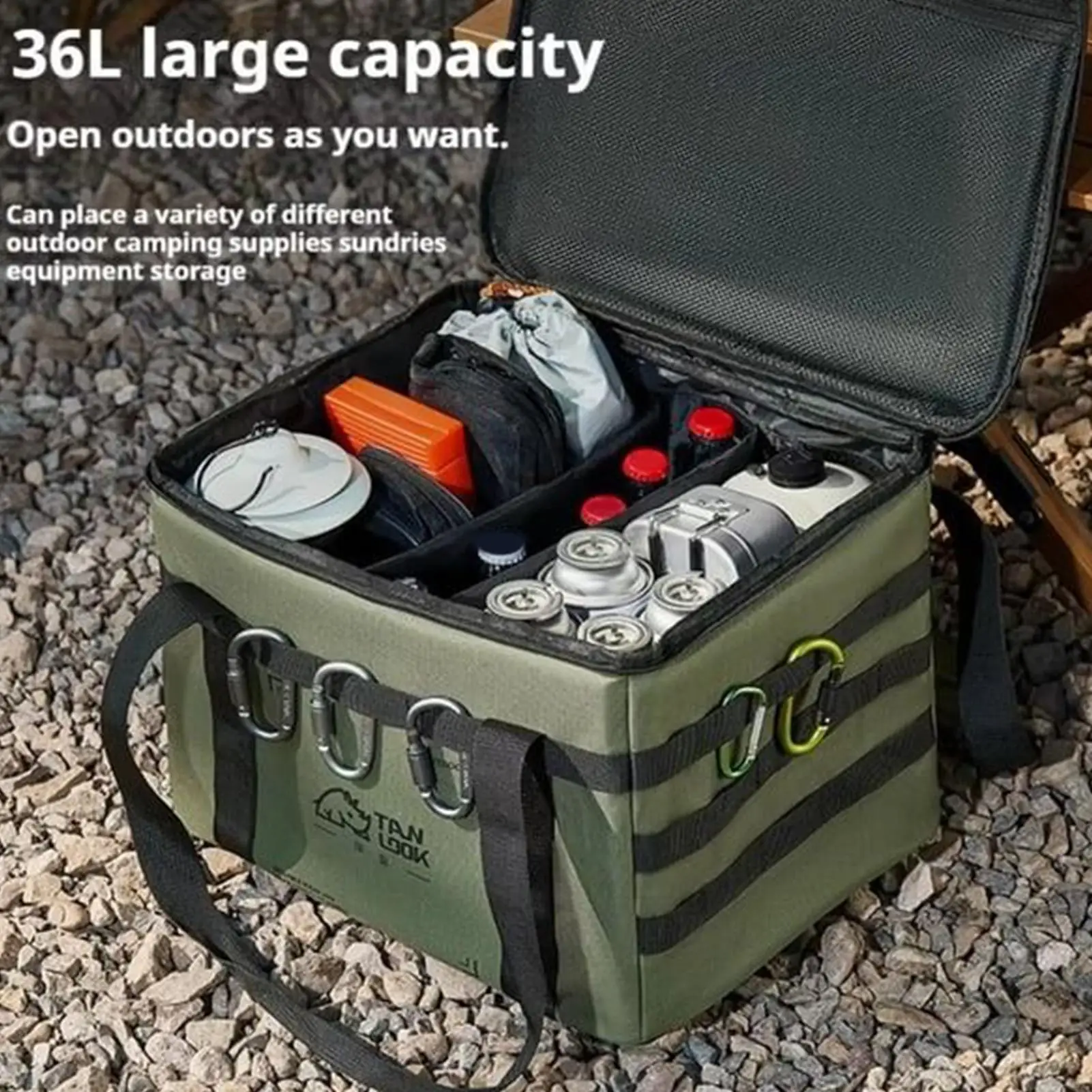 Heavy Duty 36L Camping Gear Bag Waterproof Durable Organizer Multi-Pocket Storage for Tools Equipment, Fishing Hunting Hiking
Heavy Duty 36L Camping Gear Bag Waterproof Durable Organizer Multi-Pocket Storage for Tools Equipment, Fishing Hunting Hiking
