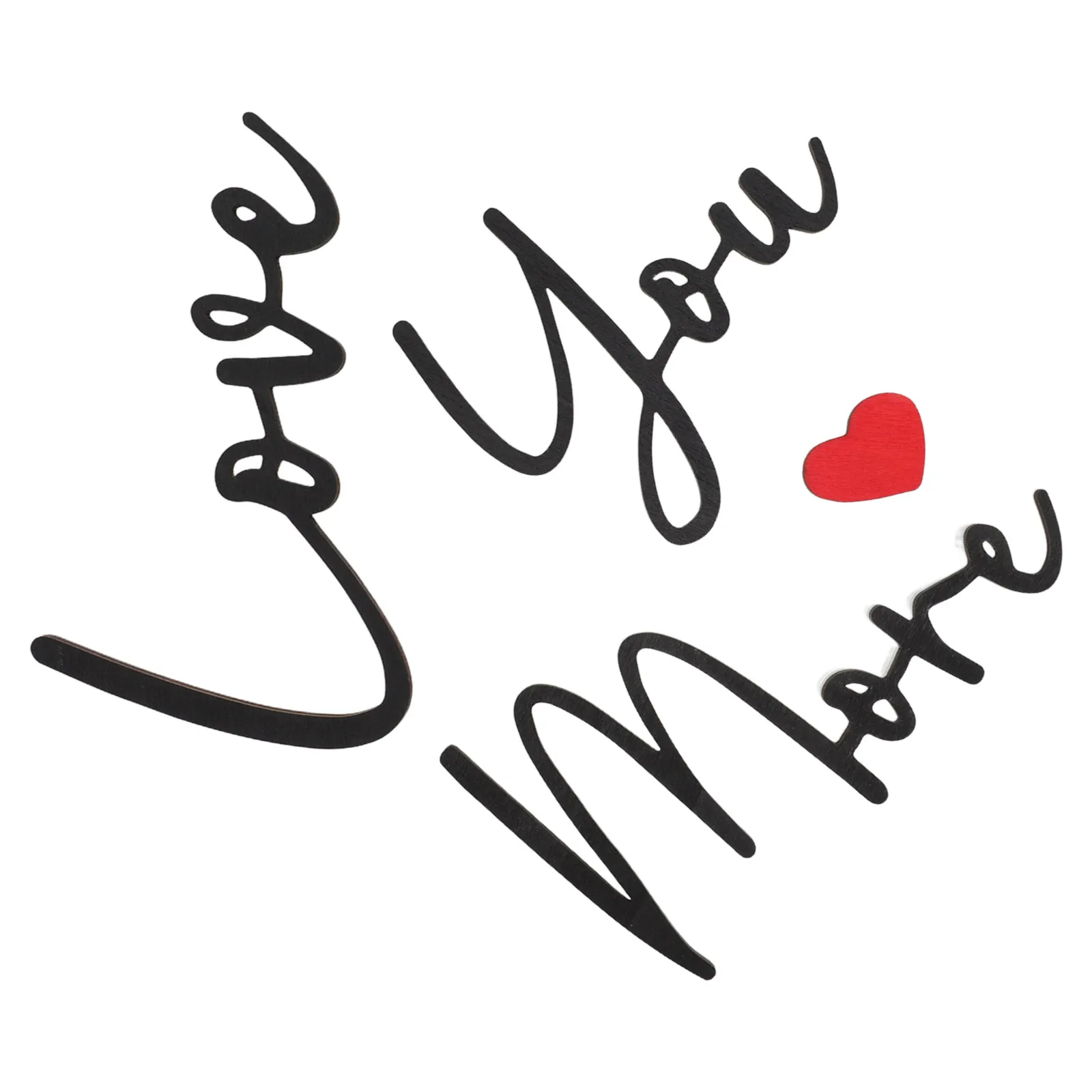 Sign Decor Bedroom Heart Shape Plaque Black Love You More Valentine Wooden Heart Hanging Wooden Sign Signs for Party DIY
Sign Decor Bedroom Heart Shape Plaque Black Love You More Valentine Wooden Heart Hanging Wooden Sign Signs for Party DIY