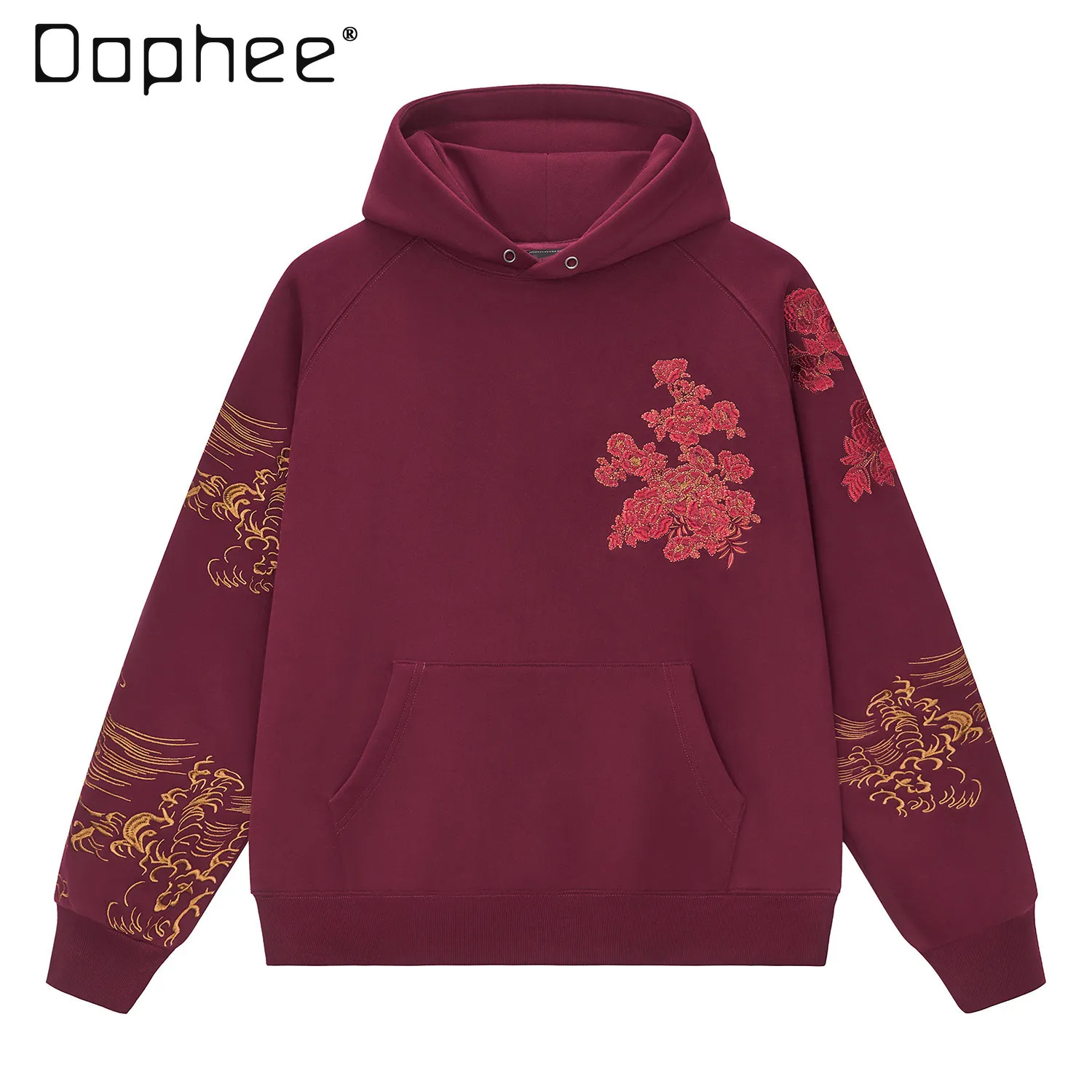 Red Hoodies with Chinese-style Heavy Embroidery 2026 New Hooded Fleece Sweatshirts for Men and Women Anime Hoodie for Couples
Red Hoodies with Chinese-style Heavy Embroidery 2026 New Hooded Fleece Sweatshirts for Men and Women Anime Hoodie for Couples