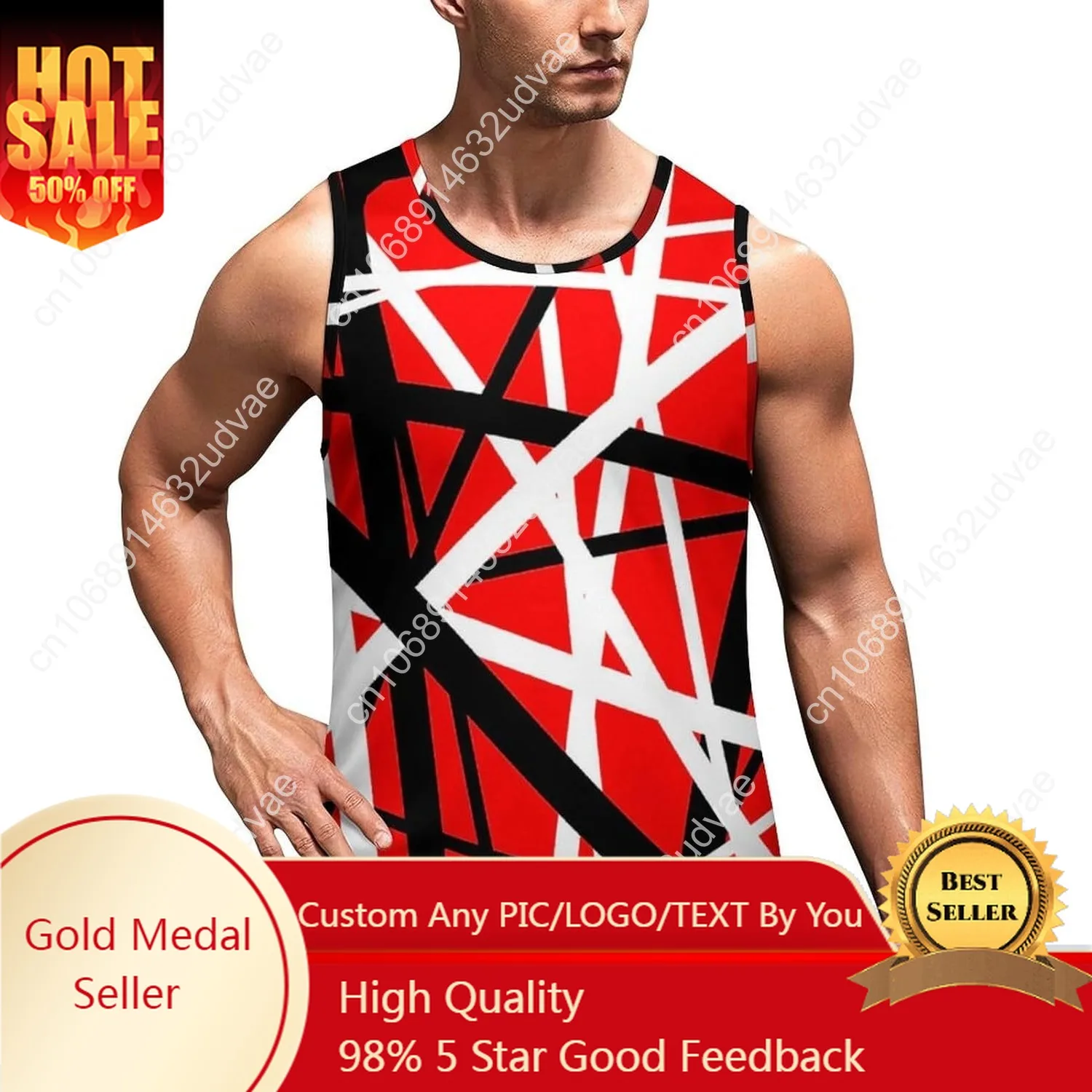 Van Evh Halen 1984 Stripes Tank Top Mans Sleeveless Shirt Rock Band 5150 Casual Gilet Elastic Soft Tanks Tops
Van Evh Halen 1984 Stripes Tank Top Mans Sleeveless Shirt Rock Band 5150 Casual Gilet Elastic Soft Tanks Tops