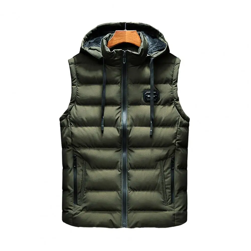 Zipper Pocket Cotton Vest for Men Hooded Cotton Vest Windproof Men's Winter Cotton Vest with Hood Pockets Zipper Closure Thick
Zipper Pocket Cotton Vest for Men Hooded Cotton Vest Windproof Men's Winter Cotton Vest with Hood Pockets Zipper Closure Thick