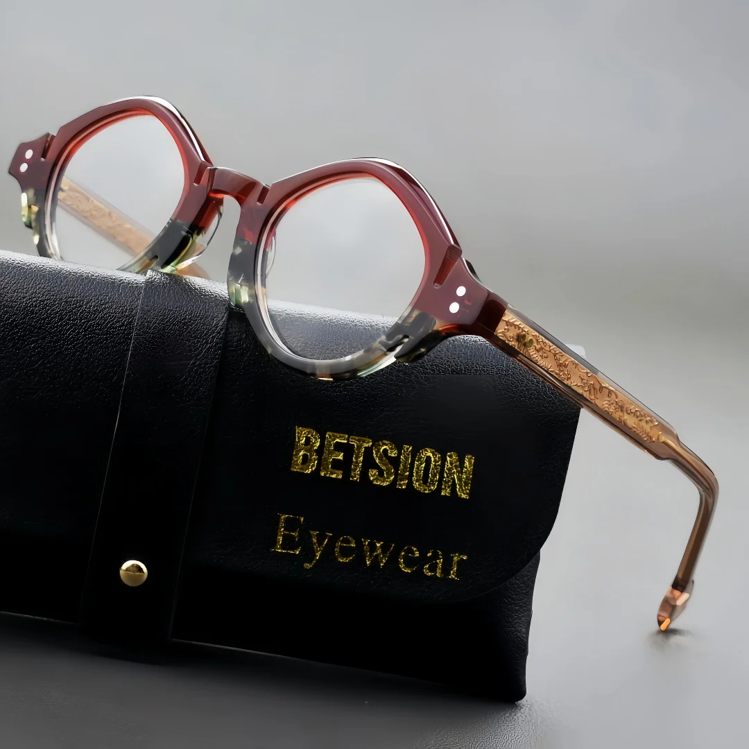 BETSION Fashion Round Eyeglasses Frames Unique Premium Retro Acetate Eyewear Trendy Men And Women Spectacle Frame #23064
BETSION Fashion Round Eyeglasses Frames Unique Premium Retro Acetate Eyewear Trendy Men And Women Spectacle Frame #23064