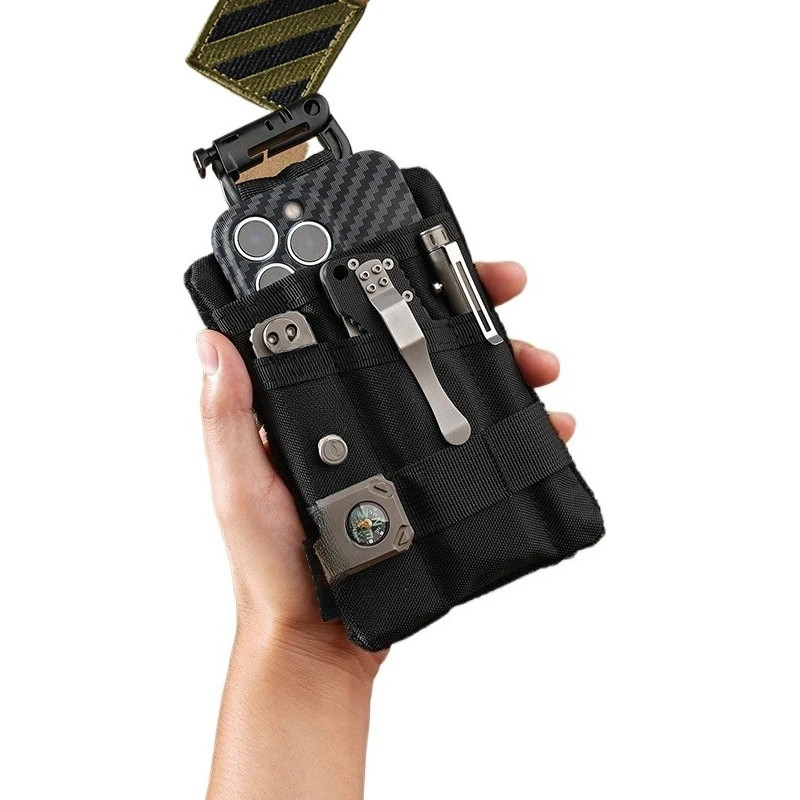 EDC Storage Outdoor Multifunctional Tactical Attached Bag Mobile Phone Male Mounted Bag
EDC Storage Outdoor Multifunctional Tactical Attached Bag Mobile Phone Male Mounted Bag