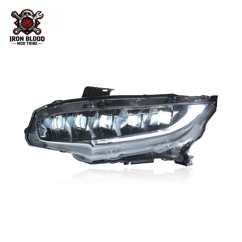 Suitable for 2016-2021 Honda Civic headlight assembly modification with five lenses, blue LED daytime running lights, and turn s
Suitable for 2016-2021 Honda Civic headlight assembly modification with five lenses, blue LED daytime running lights, and turn s