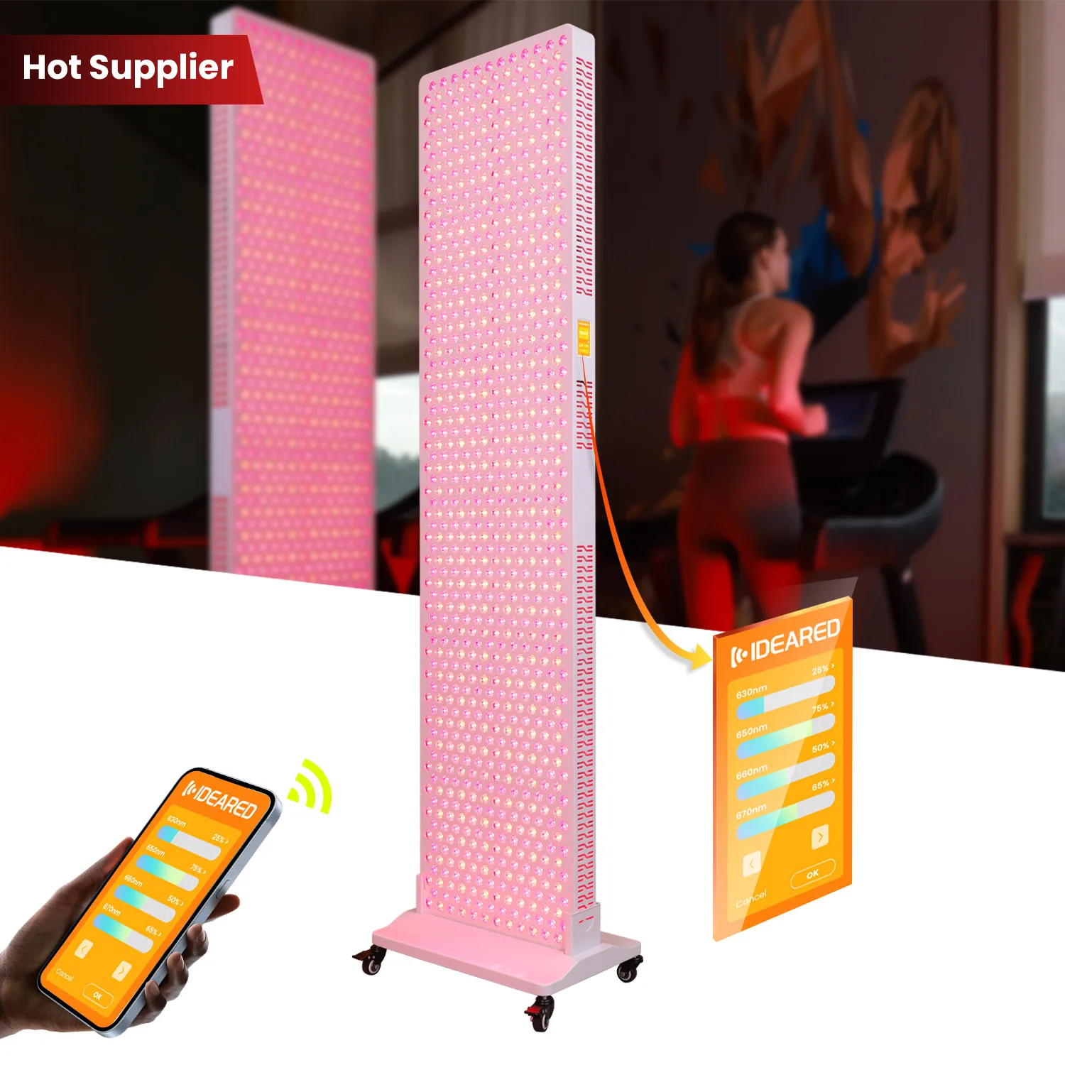 Idealight RLpro 9-Wavelengths Red Light Therapy Panel Standing or Desktop Home Use Face Therapy with US Plug
Idealight RLpro 9-Wavelengths Red Light Therapy Panel Standing or Desktop Home Use Face Therapy with US Plug