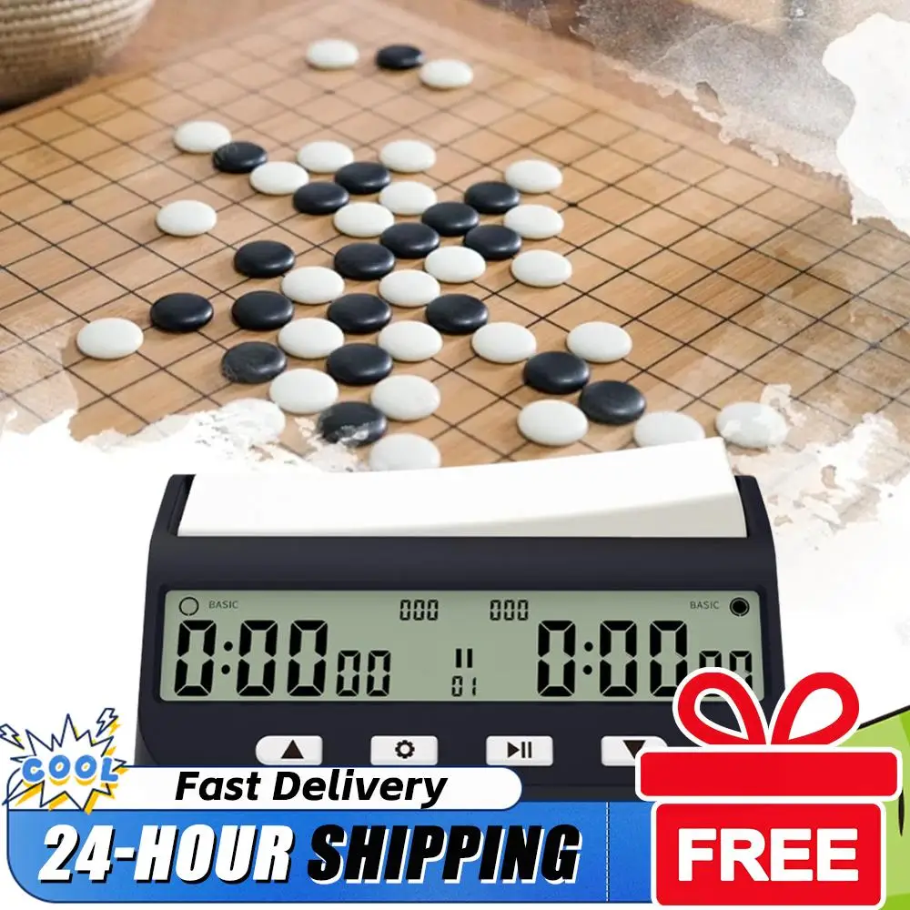 Digital Chess Timer with Basic Delay and Positive Time Features Portable Digital Chess Clock for Board Games