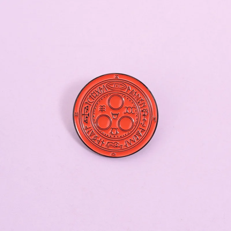 Gothic Occult Magic Circle Enamel Pin Red Mystical Rune Symbol Brooch Lapel Badge Jewelry Gift For Witches Bag Decor
Gothic Occult Magic Circle Enamel Pin Red Mystical Rune Symbol Brooch Lapel Badge Jewelry Gift For Witches Bag Decor