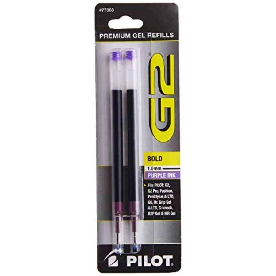, G2 Gel Ink Refills, Bold Point 1 MM, Purple, Pack of 2
, G2 Gel Ink Refills, Bold Point 1 MM, Purple, Pack of 2