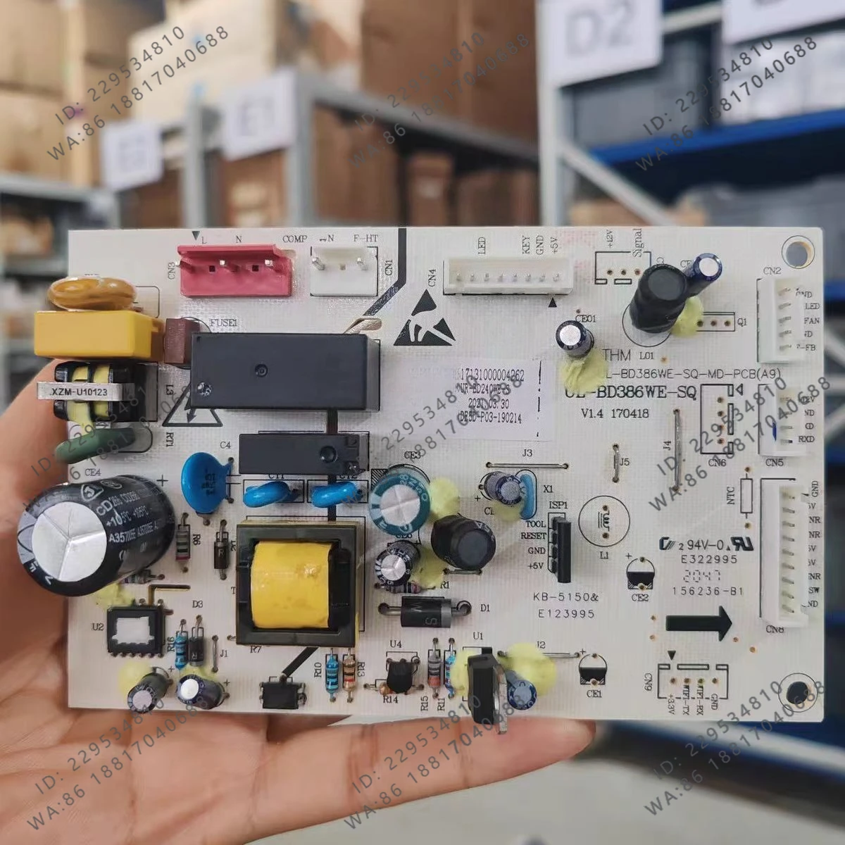 Refrigerator Board UL-BD386WE-SQ CE-BD240WE-ST 17131000004262
Refrigerator Board UL-BD386WE-SQ CE-BD240WE-ST 17131000004262