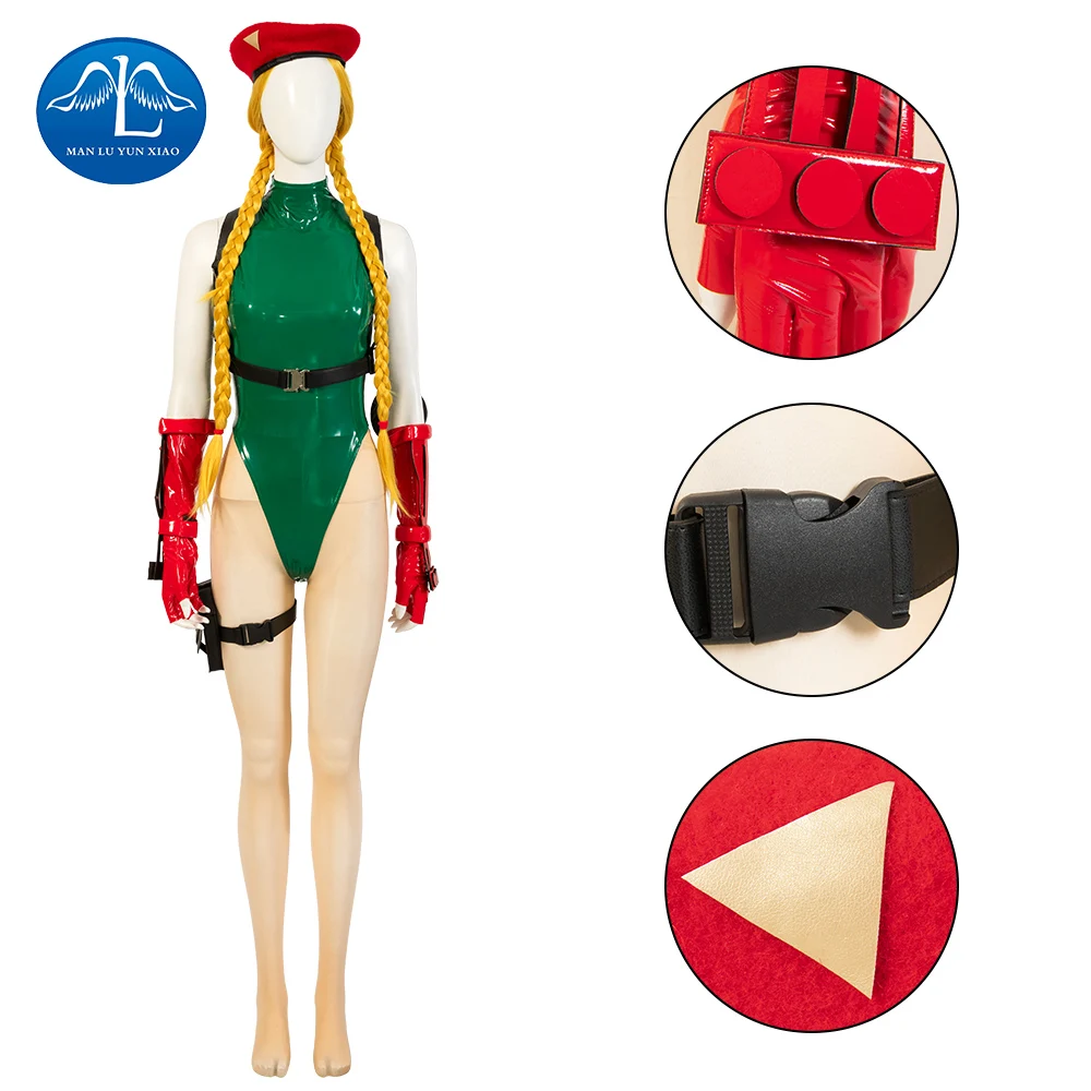 SF Cammy White Cosplay Custome Green Jumpsuit SF Killer Bee Anime Game Halloween Party Custome for Women
SF Cammy White Cosplay Custome Green Jumpsuit SF Killer Bee Anime Game Halloween Party Custome for Women