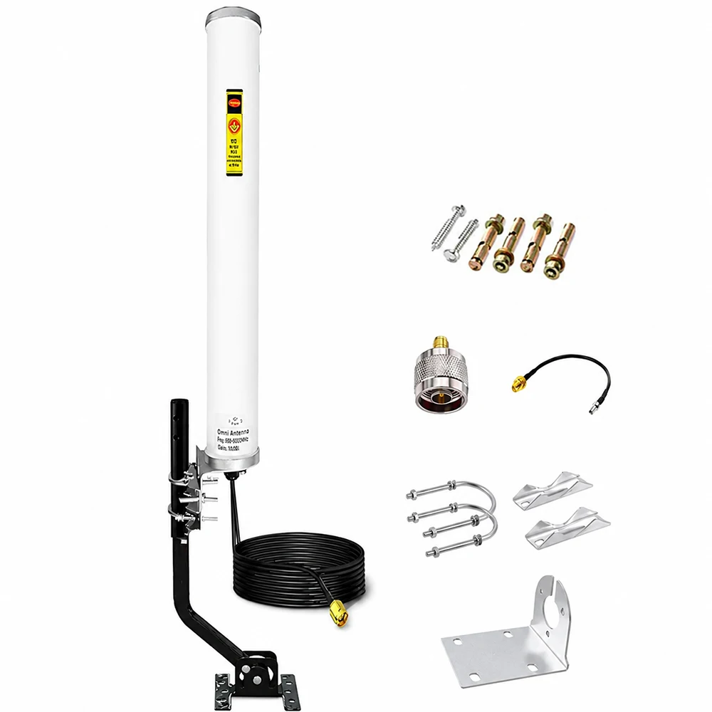 Outdoor Omni Directional Cellular Antenna 5G 4G LTE High Gain 10dbi for Cell Phone Booster/Router 600-6000MHz
Outdoor Omni Directional Cellular Antenna 5G 4G LTE High Gain 10dbi for Cell Phone Booster/Router 600-6000MHz