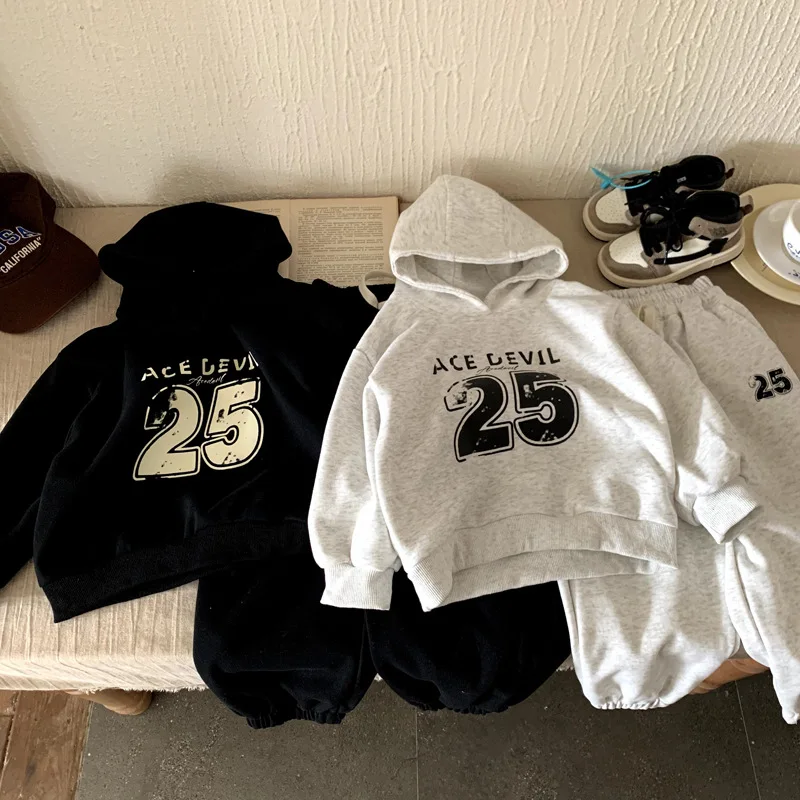 Boys Sport Hoodie Set 2025 Autumn Spring New Arrival Heavyweight Letter Print Solid Color Two-Piece Hooded Set
Boys Sport Hoodie Set 2025 Autumn Spring New Arrival Heavyweight Letter Print Solid Color Two-Piece Hooded Set
