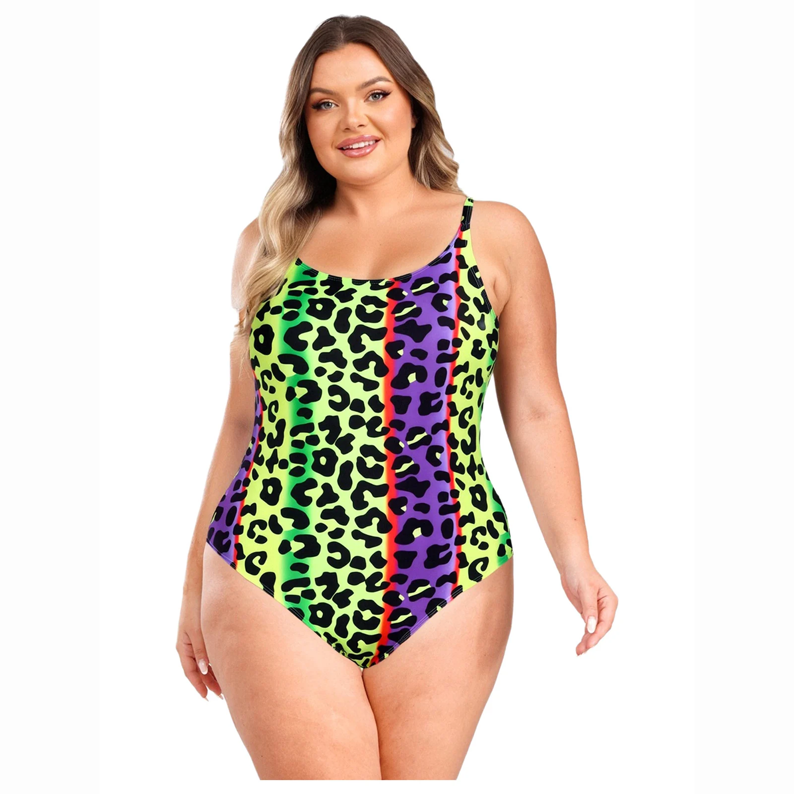 Womens Femme Plus Size One Piece Swimsuit Criss Cross Shoulder Straps Slim Fit Athletic Swimwear Leopard Print Bathing Suits
Womens Femme Plus Size One Piece Swimsuit Criss Cross Shoulder Straps Slim Fit Athletic Swimwear Leopard Print Bathing Suits