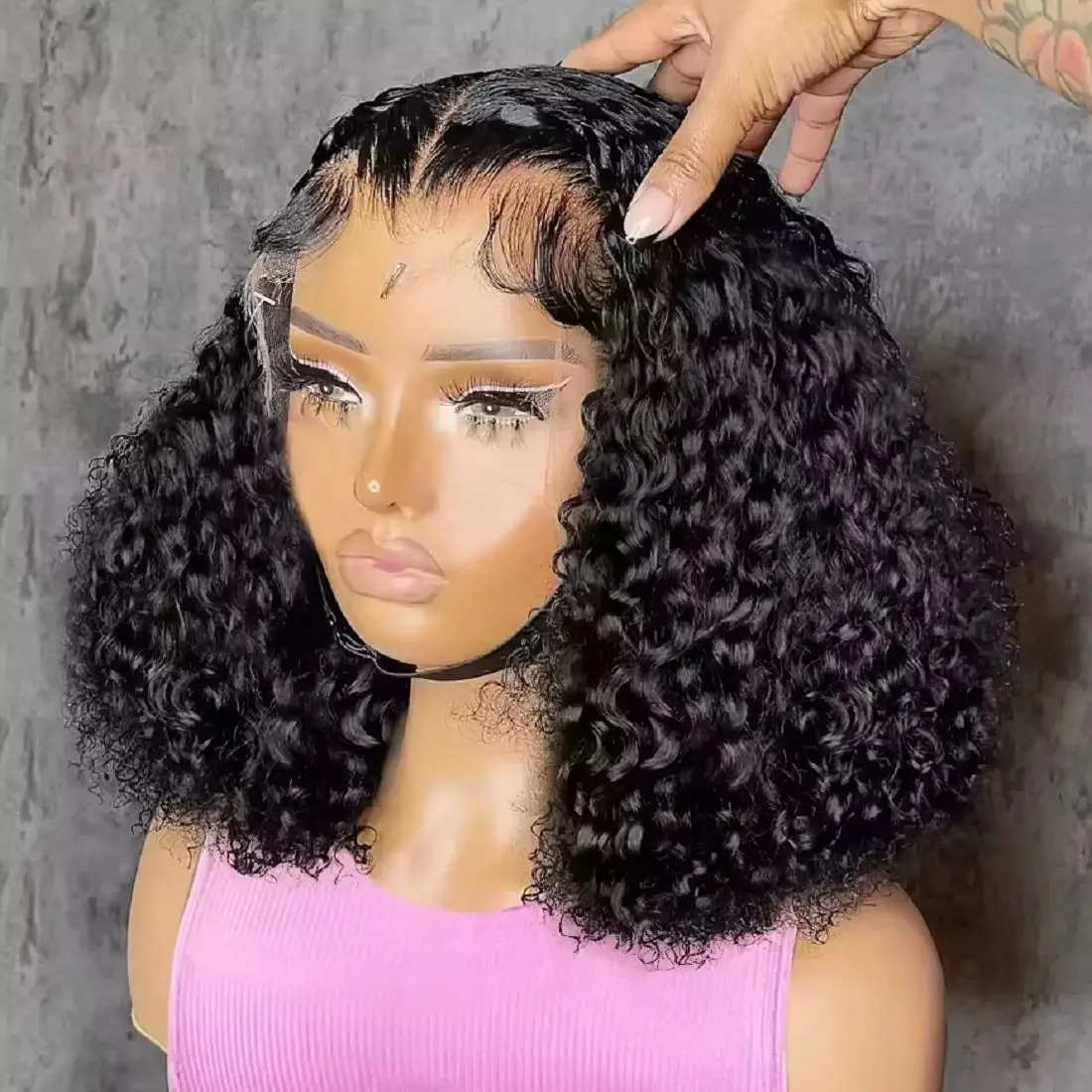 200 Density Water Curly Bob Wig Human Hair Short 13x4 Lace Front Wigs Water Deep Wave 4x4 5x5 HD Lace Closure Wigs Wet and Wavy
200 Density Water Curly Bob Wig Human Hair Short 13x4 Lace Front Wigs Water Deep Wave 4x4 5x5 HD Lace Closure Wigs Wet and Wavy