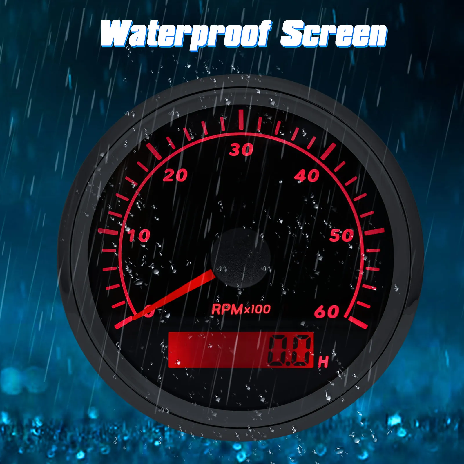 3000PRM 4000PRM 6000RPM 8000RPM 85MM Tachometer Waterproof Red Backlight Tacho Gauge For Marine Yacht Boat Car Accessories
3000PRM 4000PRM 6000RPM 8000RPM 85MM Tachometer Waterproof Red Backlight Tacho Gauge For Marine Yacht Boat Car Accessories