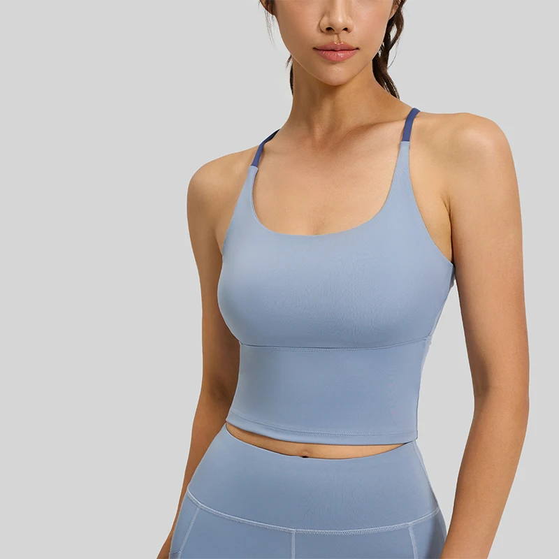 Women's High-Elasticity Sports Bra with Chest Pads for Yoga and Fitness, Slim-Fit Summer Camisole 2026
Women's High-Elasticity Sports Bra with Chest Pads for Yoga and Fitness, Slim-Fit Summer Camisole 2026