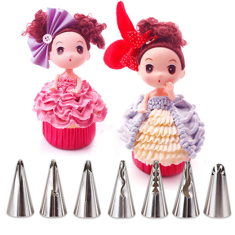 7pcs/set Cake Cream Decorating Tips Stainless Steel DIY Cupcake Icing Piping Nozzles Fondant Baking Tools
7pcs/set Cake Cream Decorating Tips Stainless Steel DIY Cupcake Icing Piping Nozzles Fondant Baking Tools