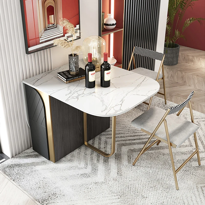 Nordic Minimalist Dining Folding Table Set Chair Modern Simple Dining Room Sets Luxury Style Mesa Plegable Restaurant Furniture
Nordic Minimalist Dining Folding Table Set Chair Modern Simple Dining Room Sets Luxury Style Mesa Plegable Restaurant Furniture