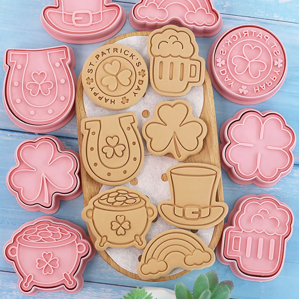8Pcs Clovers Shaped Cookie Molds Biscuit Molds Baking St. Patrick's Day Tool Cupcake Toppers Biscuit Mold Baking Accessory
8Pcs Clovers Shaped Cookie Molds Biscuit Molds Baking St. Patrick's Day Tool Cupcake Toppers Biscuit Mold Baking Accessory
